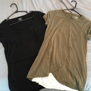 Two Motherhood Maternity Nursing Tops